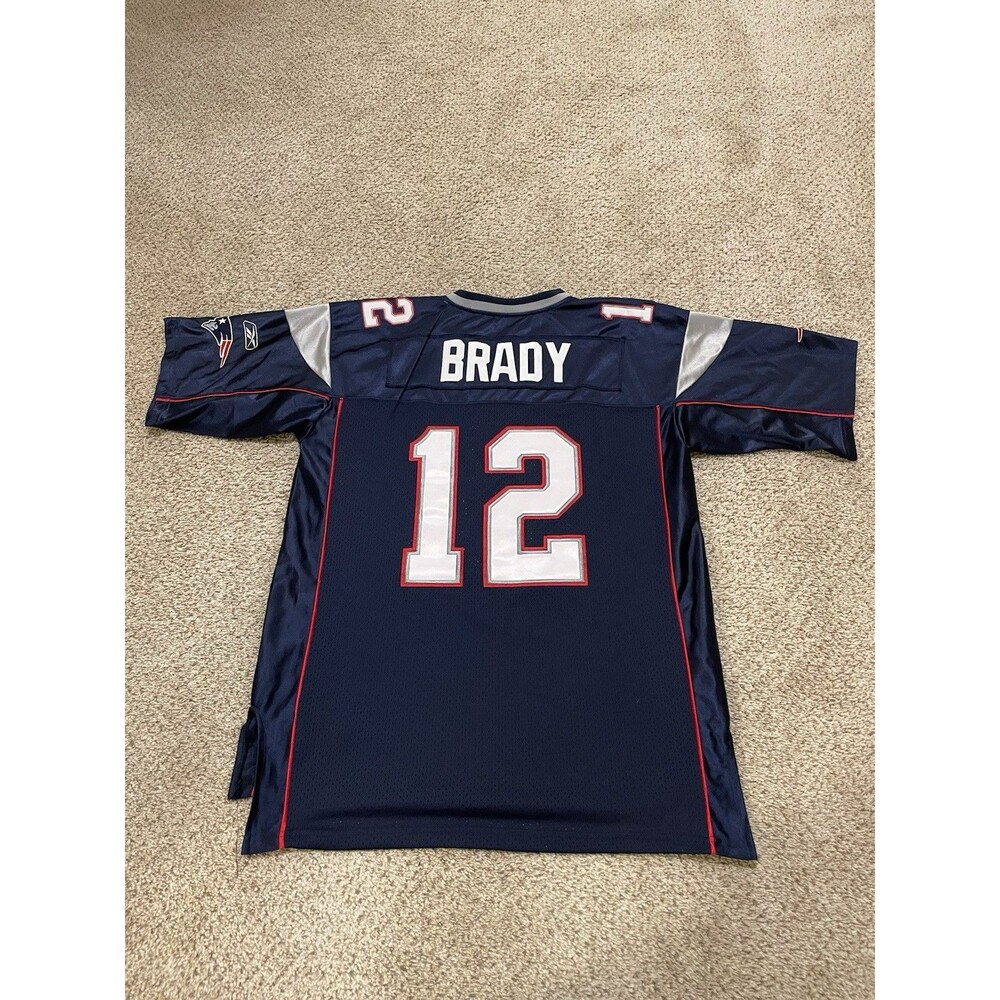New England Patriots Tom Brady #12 Reebok Jersey NFL Equipment Mens Sz 54 - Picture 2 of 6